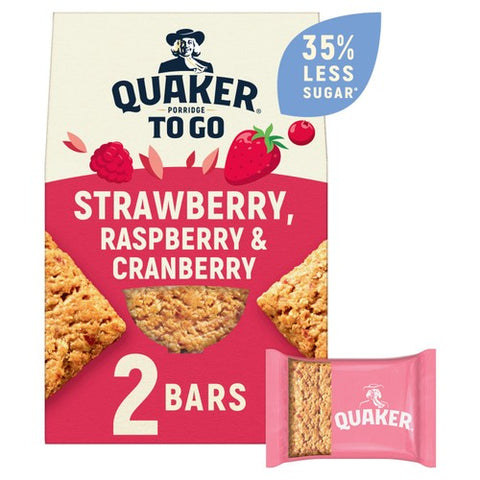 Quaker Porridge to Go Mixed Berries 2 x 27g (Pack of 3)