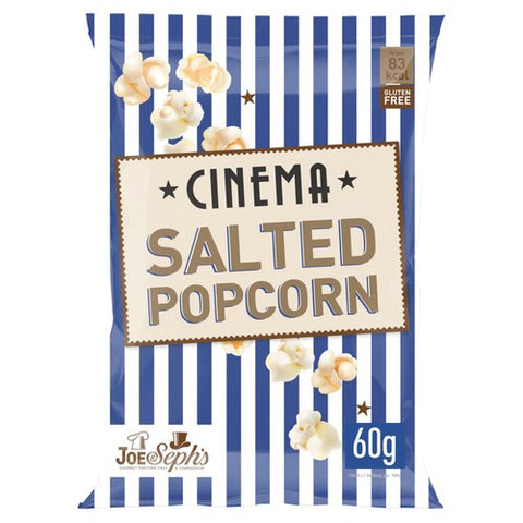 Joe & Seph's Cinema Salted Popcorn 60g (Pack of 6)