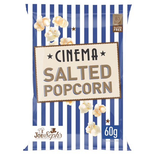 Joe & Seph's Cinema Salted Popcorn 60g (Pack of 6)