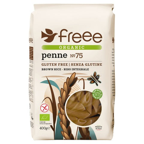 Freee Gluten Free Organic Brown Rice Penne 400g (Pack of 3)