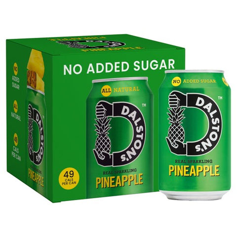 Dalston's Sparkling Pineapple 4 x 330ml (Pack of 2)