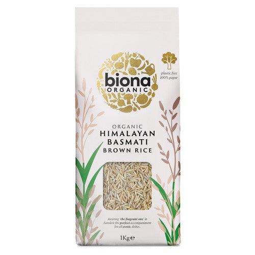 Biona Organic Basmati Brown Rice 1kg (Pack of 3)