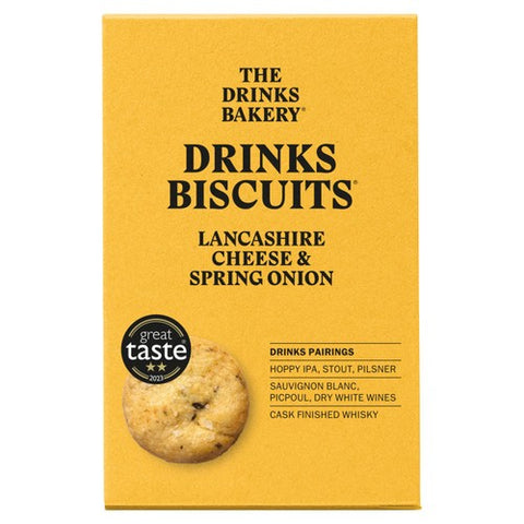 The Drinks Bakery Lancashire Cheese & Spring Onion 110g (Pack of 3)