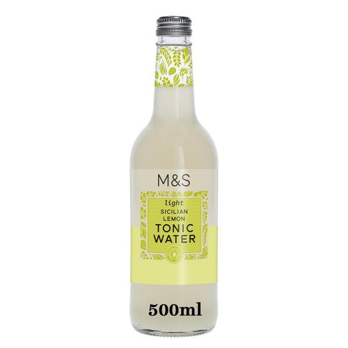 M&S Light Sicilian Lemon Tonic Water 500ml (Pack of 6)