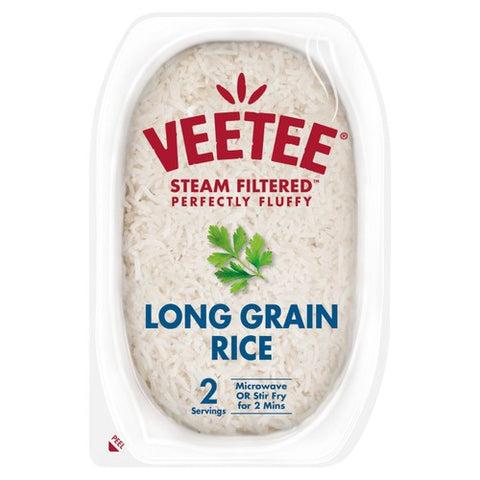 Veetee Heat and Eat Long Grain Rice Tray 280g (Pack of 3)