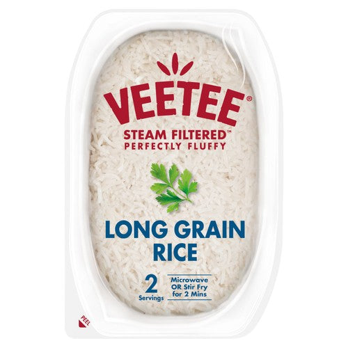 Veetee Heat and Eat Long Grain Rice Tray 280g (Pack of 3)