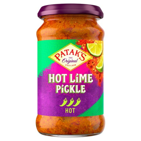 Patak's Hot Lime Pickle 283g (Pack of 2)