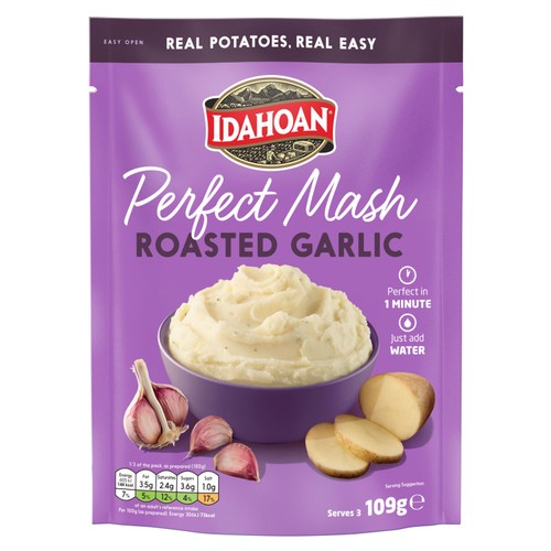 Idahoan Roasted Garlic Mash 109g (Pack of 2)