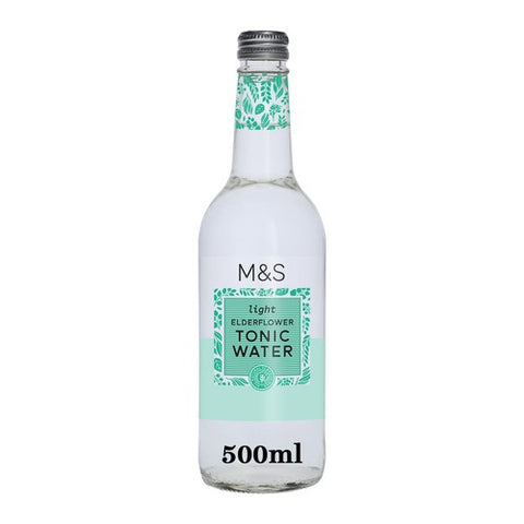 M&S Light Elderflower Tonic Water 500ml (Pack of 6)