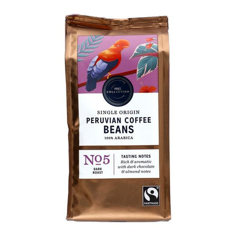 M&S Fairtrade Peruvian Coffee Beans 227g (Pack of 2)