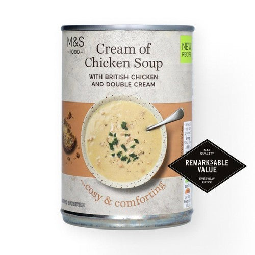 M&S Cream of Chicken Soup 400g (Pack of 2)