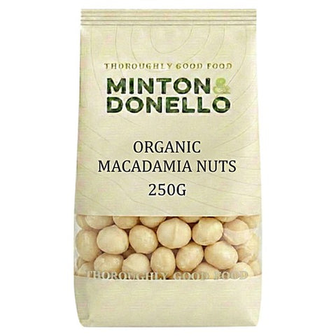 Minton & Donello Organic Macadamia 250g (Pack of 3)