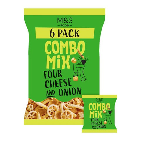 M&S Cheese & Onion Combo Mix Multipack 6 's (Pack of 3)