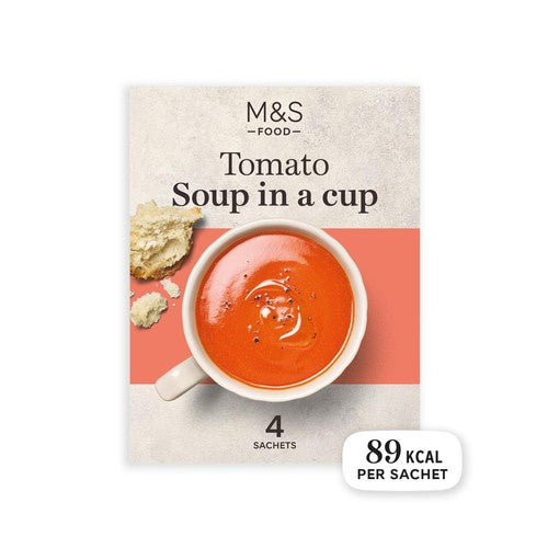 M&S Tomato Cup Soup 4 x 22g (Pack of 2)