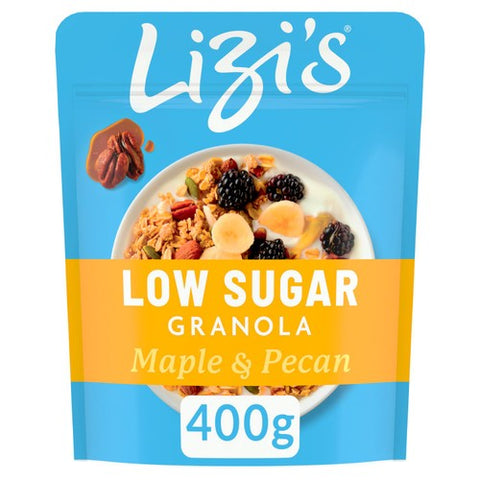 Lizi's Low Sugar Maple and Pecan Granola 400g (Pack of 3)
