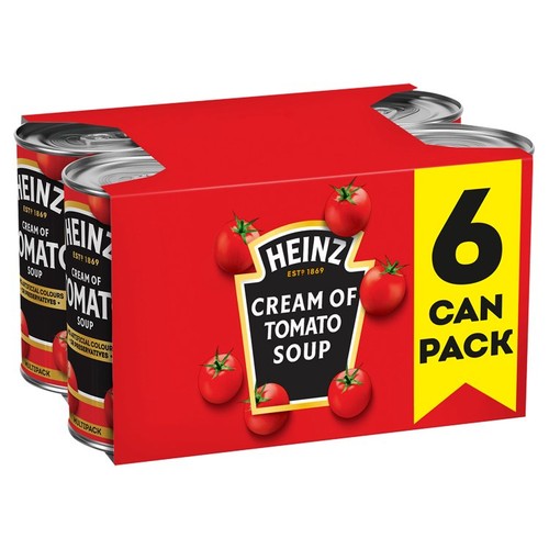 Heinz Cream of Tomato Soup 6 x 400g (Pack of 2)