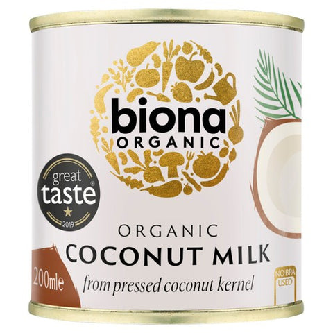 Biona Organic Coconut Milk 200ml (Pack of 6)