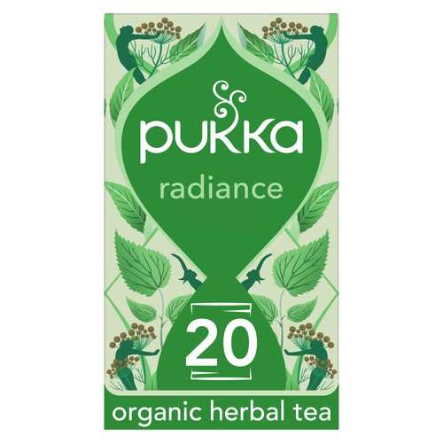Pukka Organic Radiance Tea 20 Home Compostable Herbal Tea Bags 20's (Pack of 3)