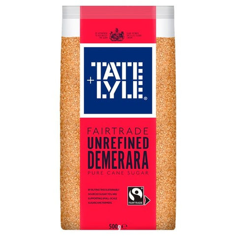 Tate & Lyle Fairtrade Demerara Sugar 500g (Pack of 2)