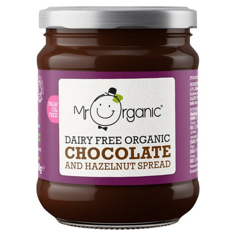 Mr Organic Chocolate & Hazelnut Spread - Dairy Free 200g (Pack of 2)