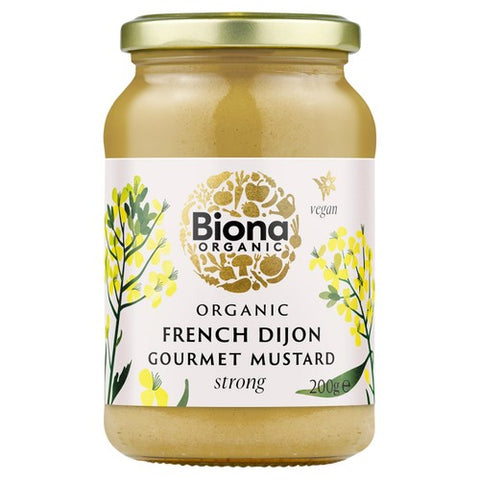 Biona Organic French Dijon Mustard 200g (Pack of 2)