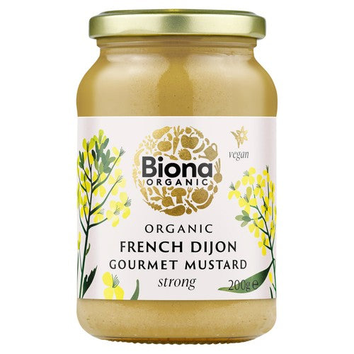 Biona Organic French Dijon Mustard 200g (Pack of 2)