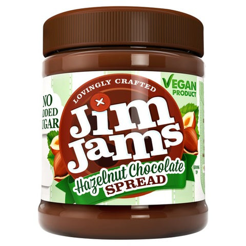 JimJams Vegan No Added Sugar Hazelnut Chocolate Spread 330g (Pack of 2)