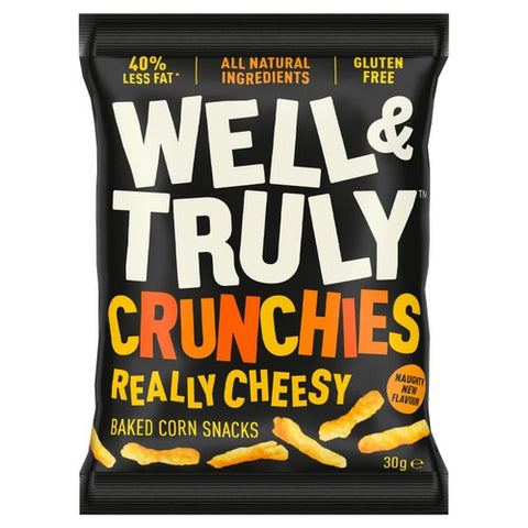 Well & Truly Crunchy Really Cheesy 30g (Pack of 6)