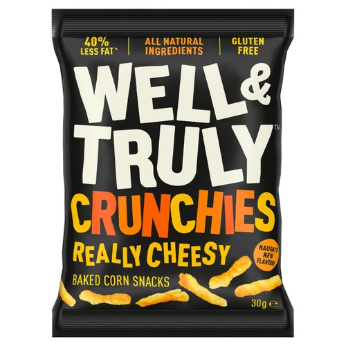 Well & Truly Crunchy Really Cheesy 30g (Pack of 6)