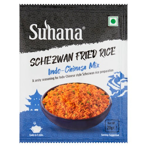 Suhana Schezwan Indo-Chinese Spice Mix for Fried Rice 20g (Pack of 2)