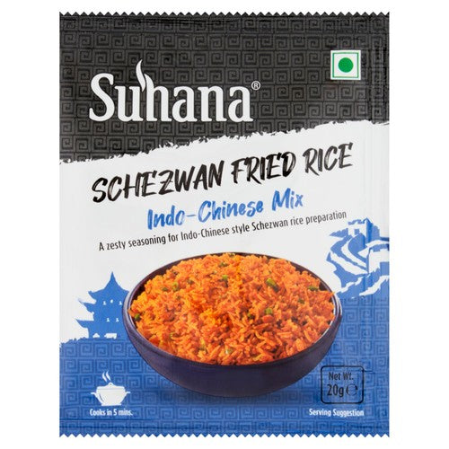 Suhana Schezwan Indo-Chinese Spice Mix for Fried Rice 20g (Pack of 2)