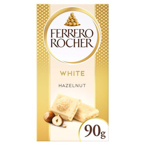 Ferrero Rocher White Chocolate Bar 90g (Pack of 3)