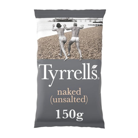 Tyrrells Naked Sharing Crisps 150g (Pack of 3)