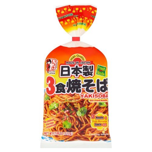 Itsuki Yakisoba Stir Fry Noodles 510g (Pack of 2)