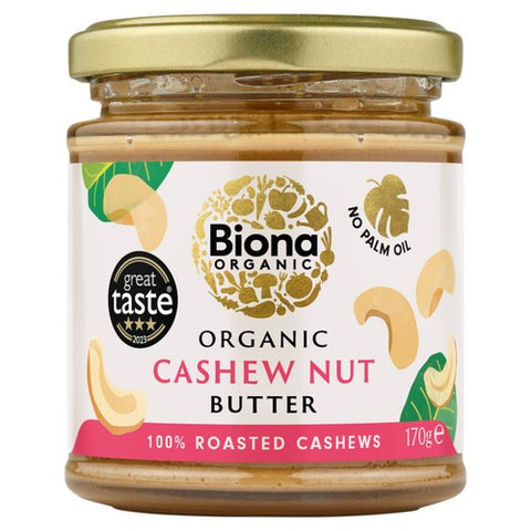 Biona Organic Cashew Nut Butter 170g (Pack of 3)