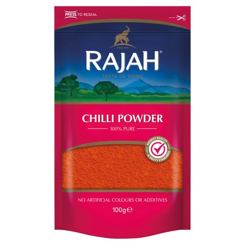 Rajah Spices Ground Chili Powder 100g (Pack of 2)