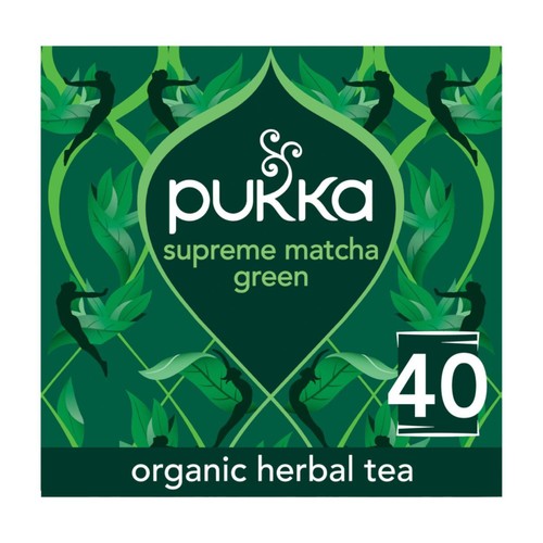 Pukka Organic Supreme Matcha Green Herbal Tea Bags 40's (Pack of 2)