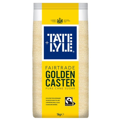 Tate & Lyle Fairtrade Golden Caster 1kg (Pack of 2)