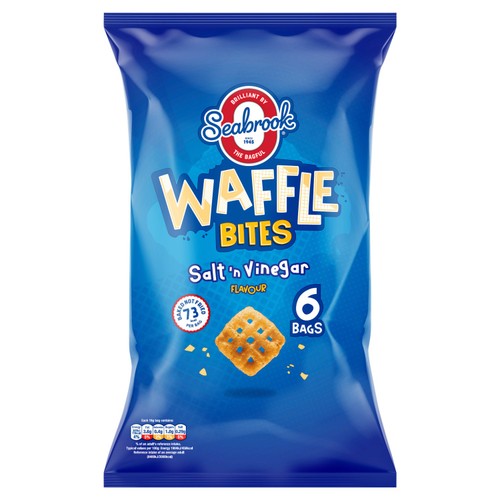 Seabrook Waffle Bites Salt & Vinegar 6x16g (Pack of 6)