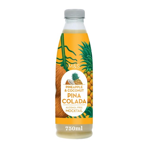 M&S Alcohol Free Pina Colada Juice 750ml (Pack of 2)