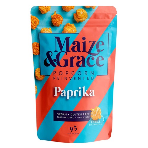 Maize & Grace Paprika Popcorn 46g (Pack of 6)