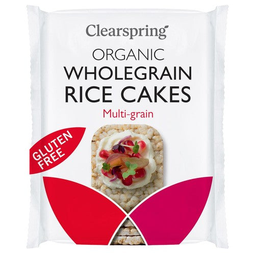 Clearspring Organic Rice Cakes - Multi-Grains 130g (Pack of 3)