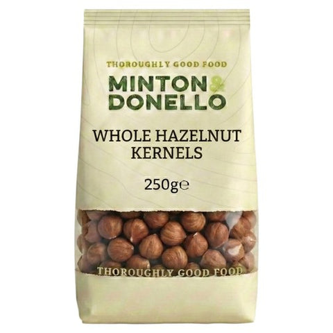 Minton & Donello Hazelnuts 250g (Pack of 3)