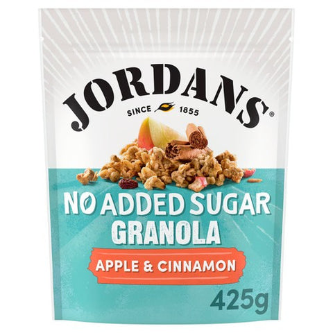 Jordans No Added Sugar Apple Cinnamon Granola Breakfast Cereal 425g (Pack 3)