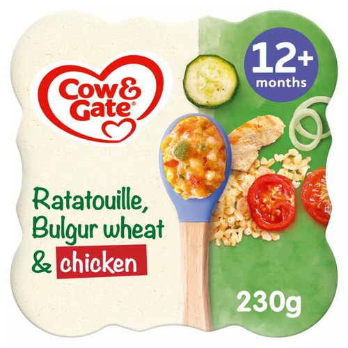 Cow & Gate Ratatouille Bulgur Wheat & Chicken Baby Food Meal 230g (Pack of 2)