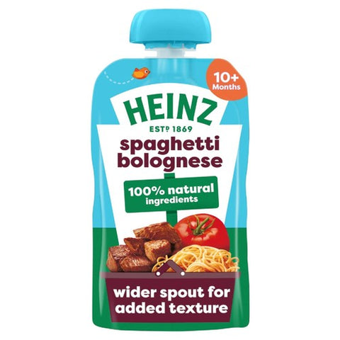 Heinz Spaghetti Bolognese Baby Food Pouch 10+ Months 180g (Pack of 3)