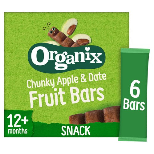 Organix Apple Date Fruit Bars Multipack 12 months+, 6 x 17g (Pack 3)