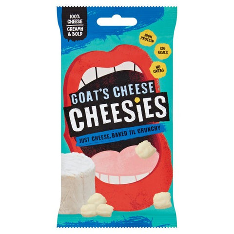 Cheesies Goats Cheese Crunchy Popped Cheese 20g (Pack of 6)