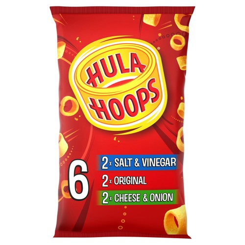 Hula Hoops Variety Multipack Crisps 6 x 24g (Pack of 3)