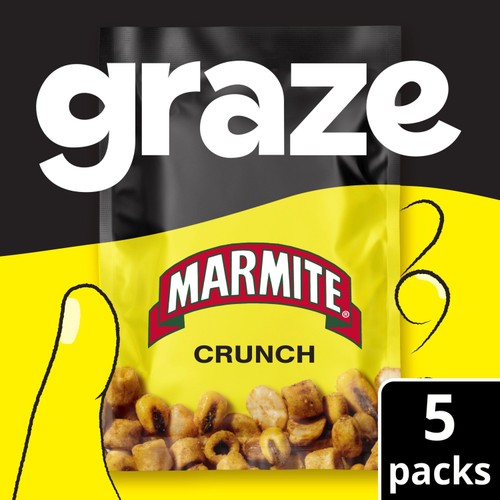 Graze Marmite Crunch Multipack Snack 5 x 22.5g (Pack of 2)